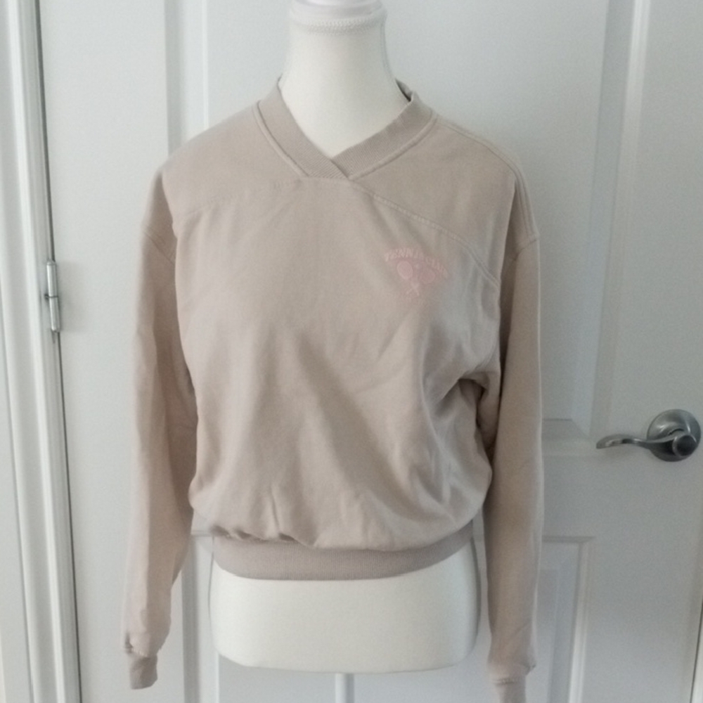 H&M Beige Fleece-Lined Sweatshirt